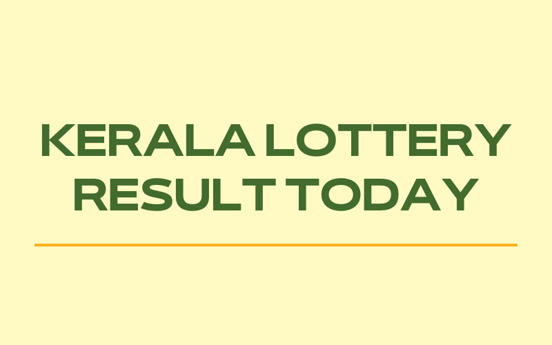 kerala lottery result today