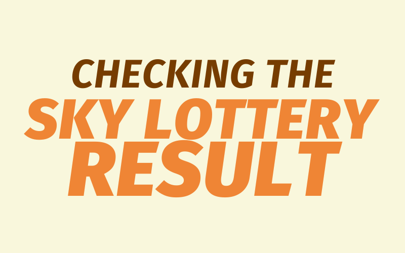 sky lottery result