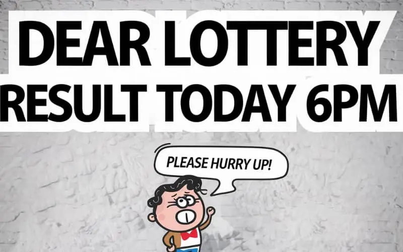 dear lottery result today 6pm